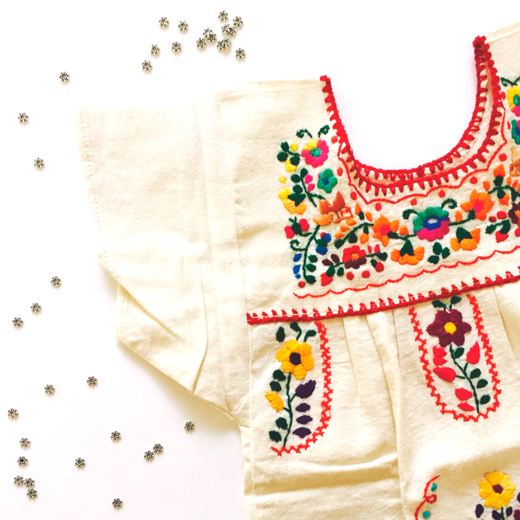 mexican embroidered dress